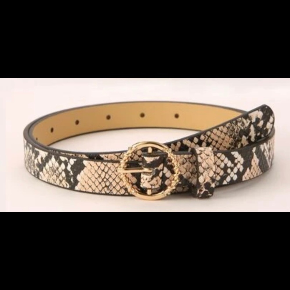 Cute Snake print Belt